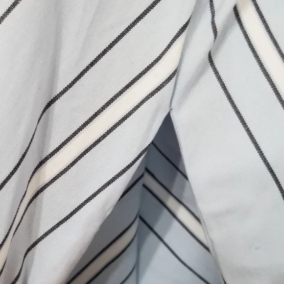 NWT Ava & Viv Blue Stripe Midi Shirt Dress Size 1X - Picture 3 of 8